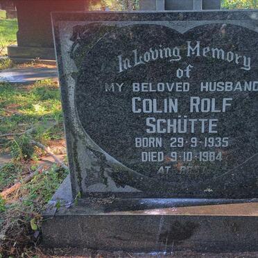 SCHUTTE Colin Rolf 1935-1984