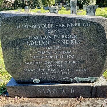 STANDER Adrian Hendrik 1948-1970