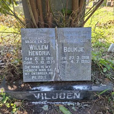 VILJOEN Willem Hendrik 1918-1979 & Boukje 1918-1980