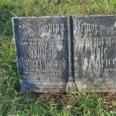 WOOD William Robert -1950 & Kate Beatrice -1974