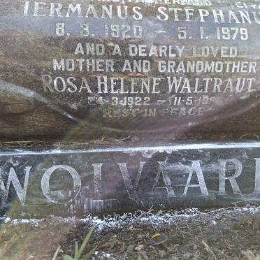 WOLVAARDT Hermanus Stephanus 1920-1979 & Rosa Helene Waltraut 1922-1986_2