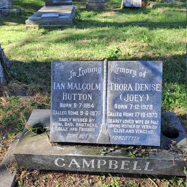 CAMPBELL Ian Malcolm Hutton 1954-1972 :: CAMPBELL Thora Denise 1928-1973