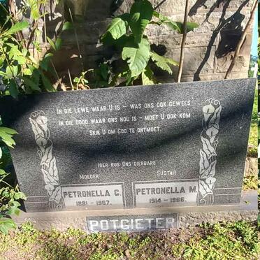 POTGIETER Petronella C. 1881-1967 :: POTGIETER Petronella M. 1914-1966: 