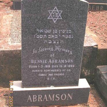 ABRAMSON Bennie 1916-1986