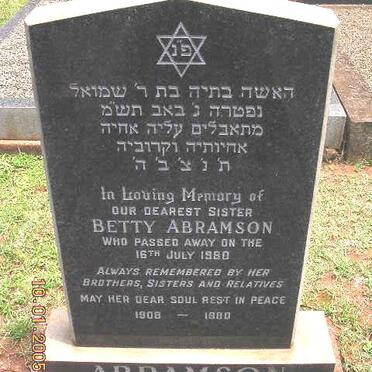 ABRAMSON Betty -1980