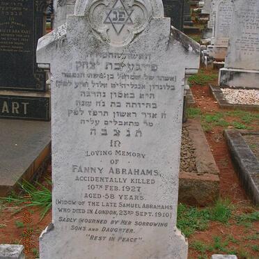 ABRAHAMS Fanny -1927
