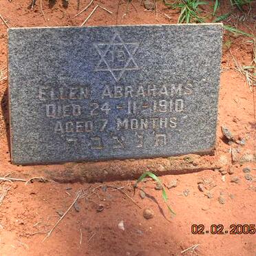 ABRAHAMS Ellen -1910