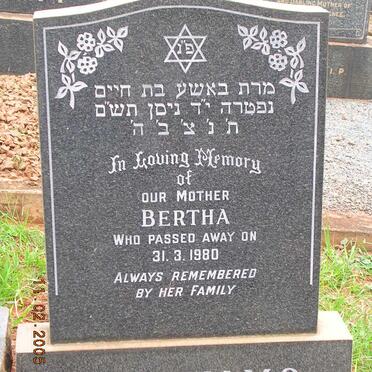 ABRAHAMS Bertha -1980