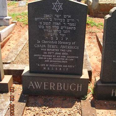 AWERBUCH Chaim Berel -1969