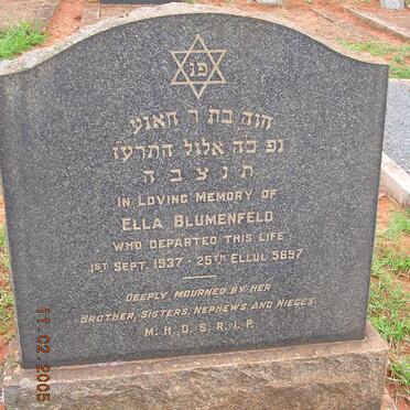 BLUMENFELD Ella -1937