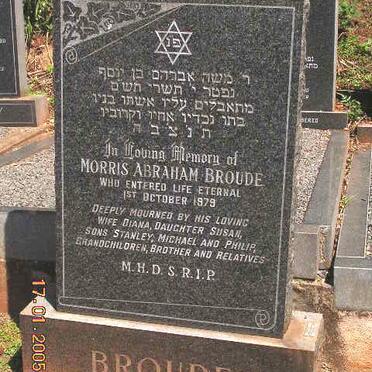 BROUDE Morris Abraham -1979