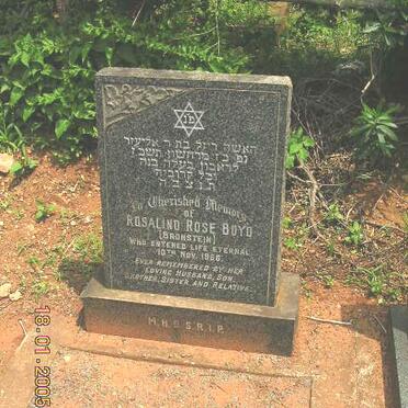 BOYD Rosalind Rose nee BRONSTEIN -1966