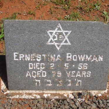 BOWMAN Ernestina -1956