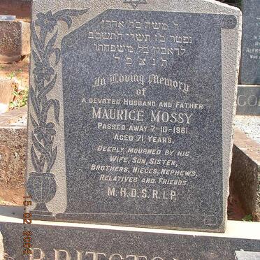 BRITSTONE Maurice Mossy -1961