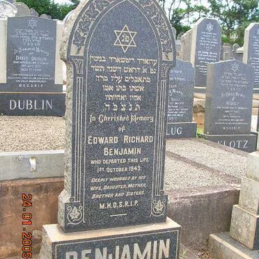 BENJAMIN Edward Richard -1943