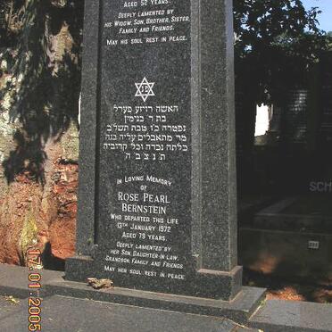 BERNSTEIN Elias -1941 &amp; Rose Pearl -1972
