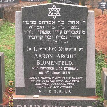 BLUMENFELD Aaron Archie -1975