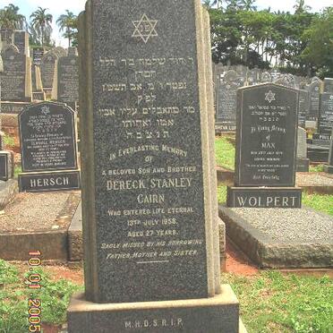 CAIRN Dereck Stanley -1958