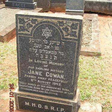 COWAN Jane -1943