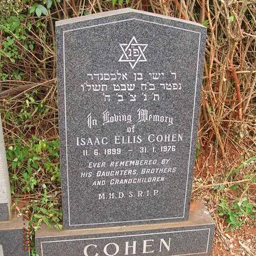 COHEN Isaac Ellis 1899-1976