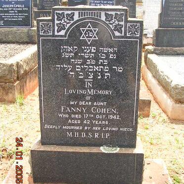 COHEN Fanny -1942