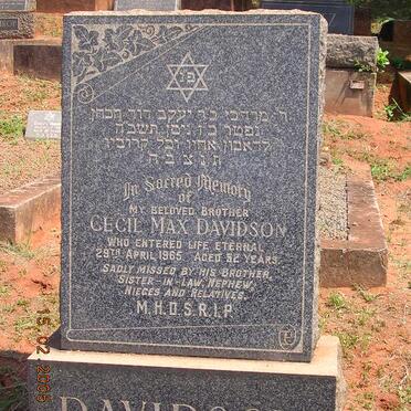 DAVIDSON Cecil Max -1965