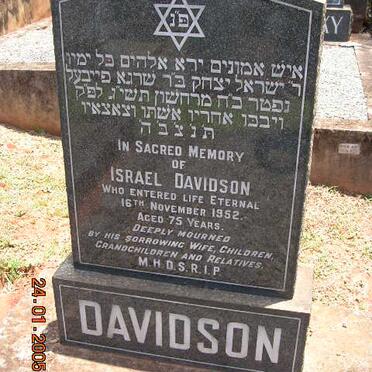 DAVIDSON Israel -1952