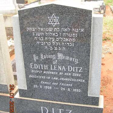 DITZ Edith Lena 1908-1993