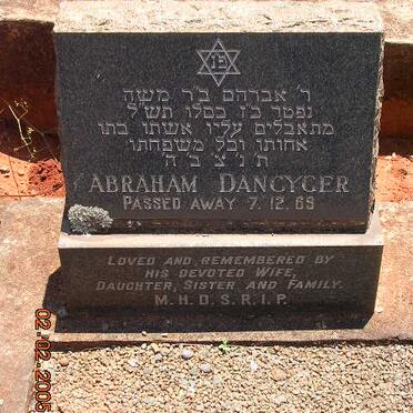 DANCYGER Abraham -1969