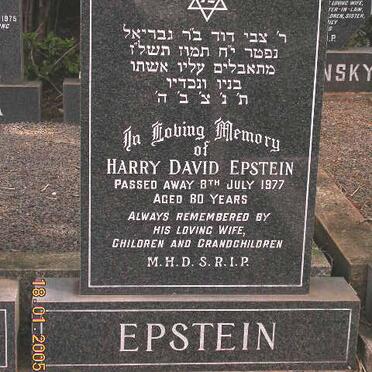 EPSTEIN Harry David -1977