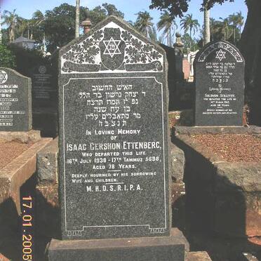 ETTENBERG Isaac Gershon -1938