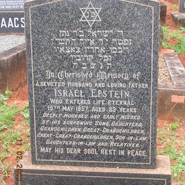 EPSTEIN Israel -1957