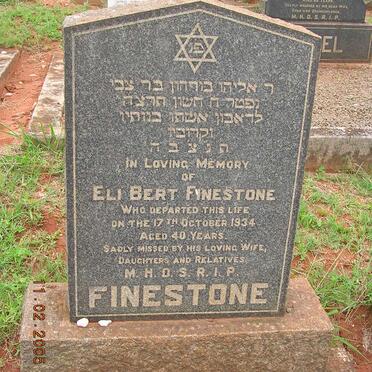 FINESTONE Eli Bert -1934