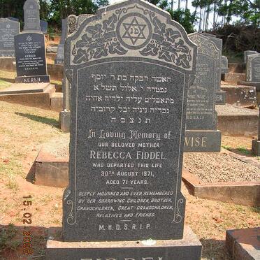 FIDDEL Rebecca -1971