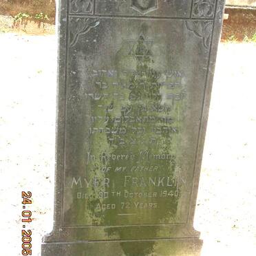 FRANKLIN Myer -1940