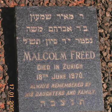 FREED Malcolm -1970