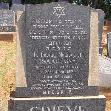 GRIEVE Isaac -1974