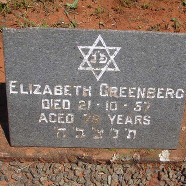 GREENBERG Elizabeth -1957