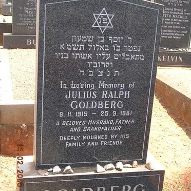 GOLDBERG Julius Ralph 1915-1981