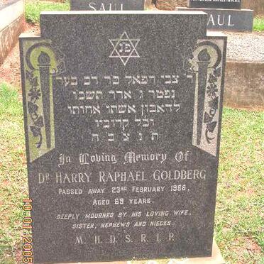 GOLDBERG Harry Raphael -1966