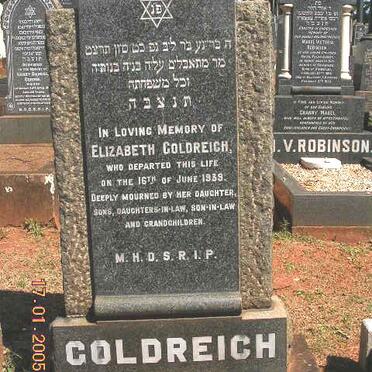 GOLDREICH Elizabeth -1939