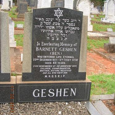 GESHEN Barnett -1971