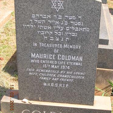 GOLDMAN Maurice -1974