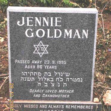 GOLDMAN Jennie -1995