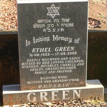 GREEN Ethel 1923-2002