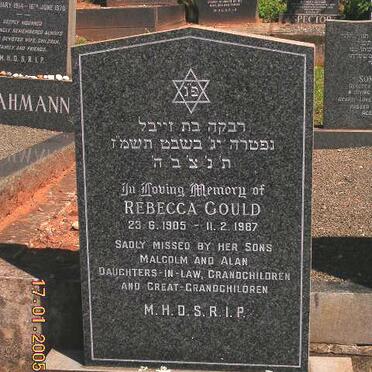 GOULD Rebecca 1905-1987