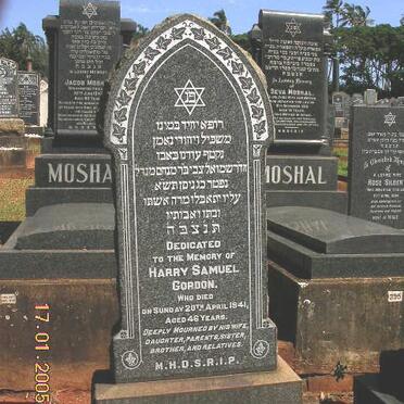 GORDON Harry Samuel -1941