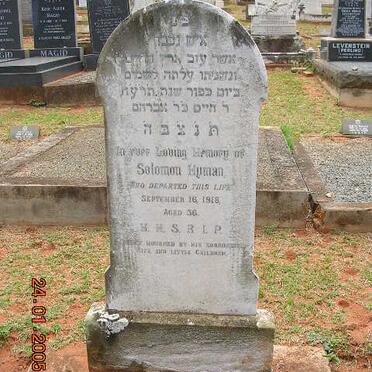 HYMAN Solomon -1918