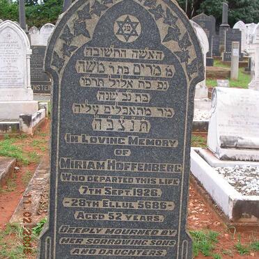 HOFFENBERG Miriam -1926