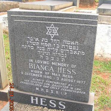 HESS Bianca 1880-1977